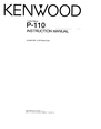Kenwood 110 Manual