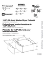KitchenAid 15.5" (39.4 cm) Washer/Dryer Pedestal Installation Instructions