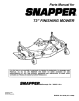 Snapper 06124 Manual